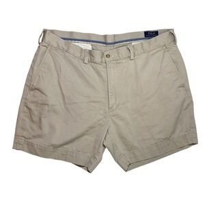 Polo by Ralph Lauren Tan Flat Front Men Shorts